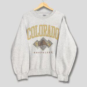 Vintage University of Colorado Buffaloes Football Sweatshirt, CU Buffs Shirt Tee